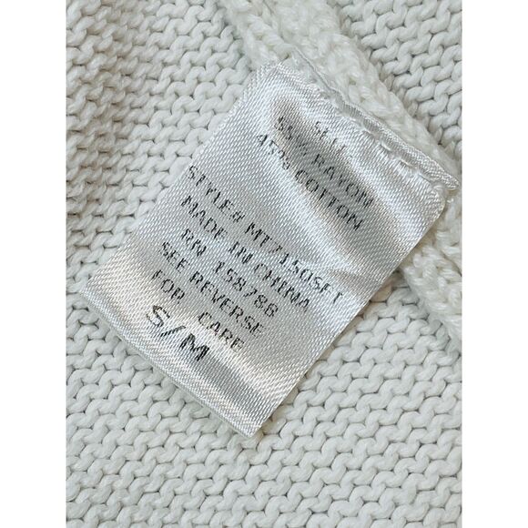 ~ MABLE S/M Sweater Shorts** White Knit Boho Soft Cozy Coastal Beachy Festival - Picture 11 of 11